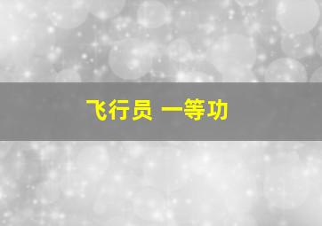 飞行员 一等功